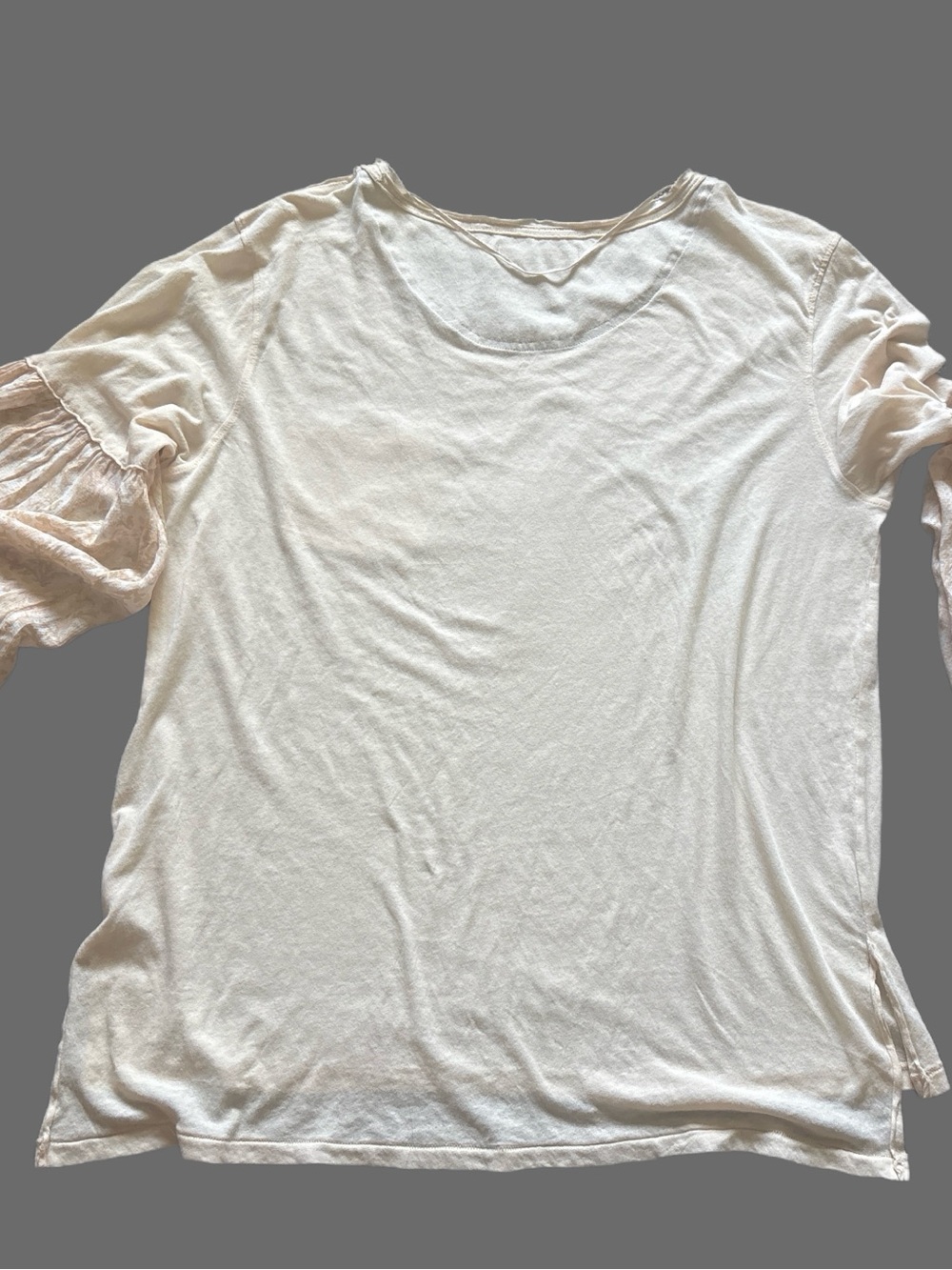 We The Free Cream Balloon-Sleeve Top - Picture 4 of 8
